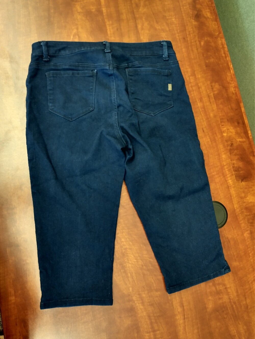 1822 Dark Blue Denim Capri - Picture 8 of 8